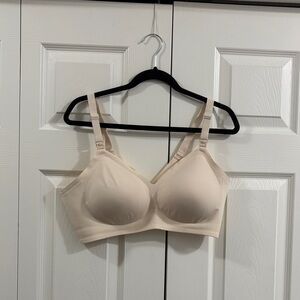 Comfort Wireless Nude Nursing Bra with Adjustable Straps